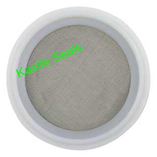 PTFE Tri Faʻasaga mata o le Sanitary Gasket ma le SS 316 mesh